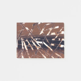 Geometrisch Abstract in bruin en zwart Post-it® Notes