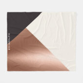 Geometrisch Abstract kleurenblok Fleece Deken (Voorkant (Horizontaal))