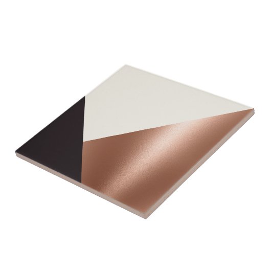 Geometrisch Abstract kleurenblok Tegeltje (Zijkant)