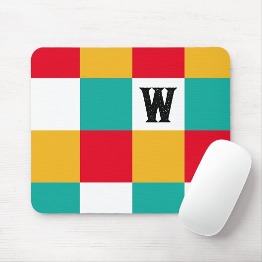 Geometrisch Abstract Kleurrijk Gepersonaliseerd Mo Muismat (Met muis)