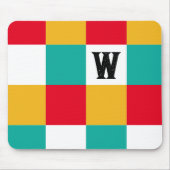 Geometrisch Abstract Kleurrijk Gepersonaliseerd Mo Muismat (Voorkant)