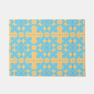 💙 Geometrisch Abstract Kleurrijk Huis Stijl Ingan Deurmat