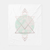 Geometrisch Abstract kunstontwerp Fleece Deken (Voorkant)