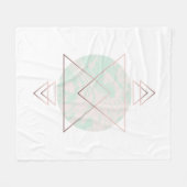 Geometrisch Abstract kunstontwerp Fleece Deken (Voorkant (Horizontaal))
