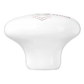 Geometrisch Abstract kunstontwerp Keramische Knop (Zijkant)