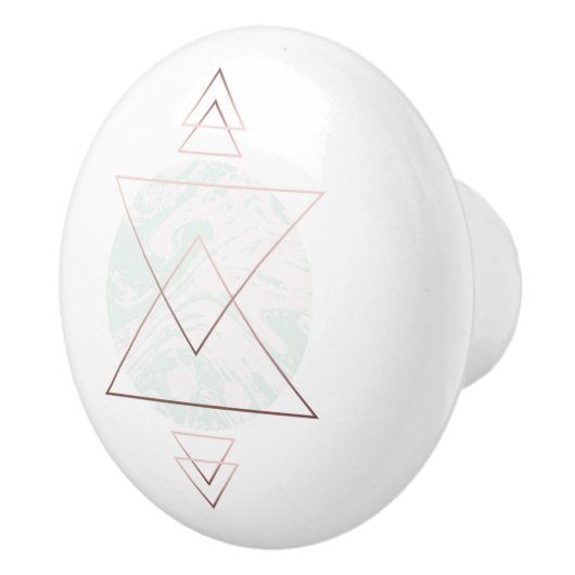 Geometrisch Abstract kunstontwerp Keramische Knop (Rechts)