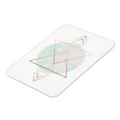 Geometrisch Abstract kunstontwerp Magneet (Linkerzijde)