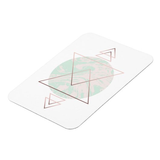 Geometrisch Abstract kunstontwerp Magneet (Linkerzijde)