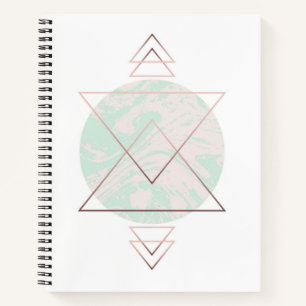 Geometrisch Abstract kunstontwerp Notitieboek