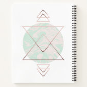 Geometrisch Abstract kunstontwerp Notitieboek (Achterkant)
