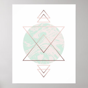 Geometrisch Abstract kunstontwerp Poster