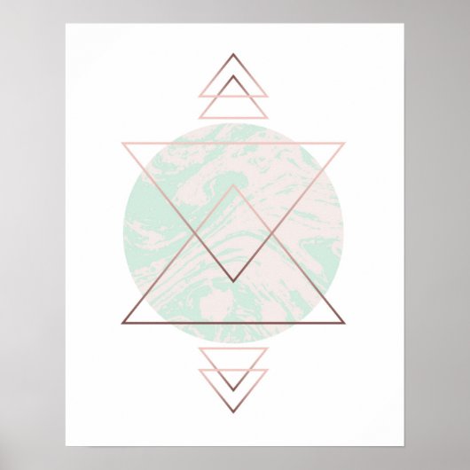 Geometrisch Abstract kunstontwerp Poster (Voorkant)
