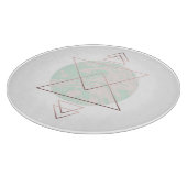 Geometrisch Abstract kunstontwerp Snijplank (Hoek)