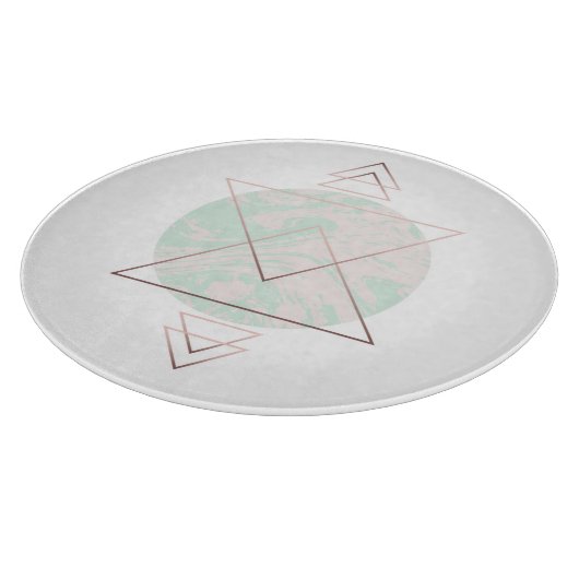 Geometrisch Abstract kunstontwerp Snijplank (Hoek)