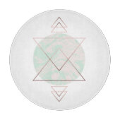 Geometrisch Abstract kunstontwerp Snijplank (Voorkant)