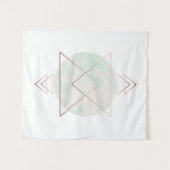 Geometrisch Abstract kunstontwerp Wandkleed (Voorkant (horizontaal))