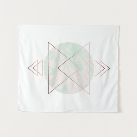 Geometrisch Abstract kunstontwerp Wandkleed (Voorkant (horizontaal))