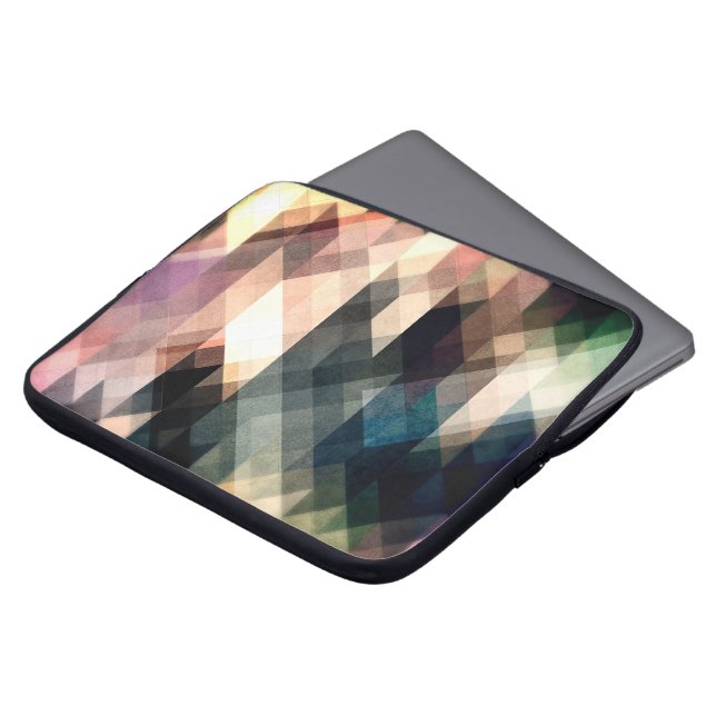 Geometrisch Abstract Laptop Sleeve (Voorkant top)