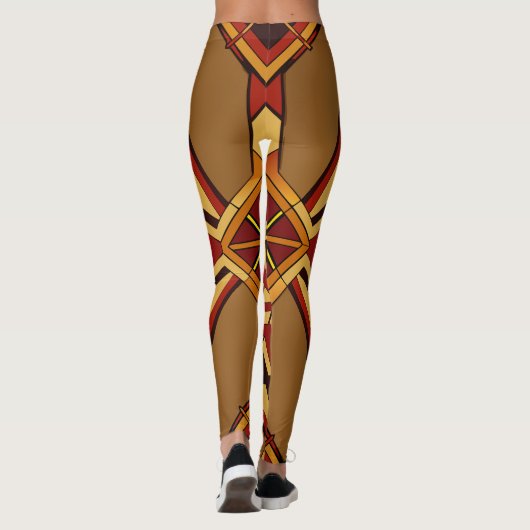 Geometrisch Abstract Leggings (Achterkant)