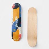 Geometrisch Abstract - Live to Ride Bold Persoonlijk Skateboard (Voorkant)