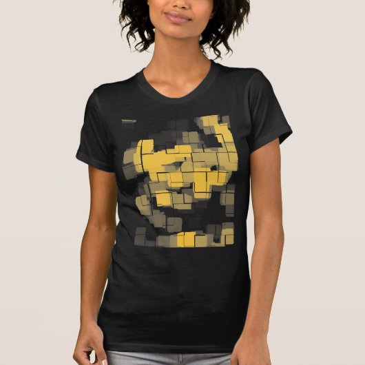 Geometrisch Abstract "Melon" T-shirt (Voorkant)