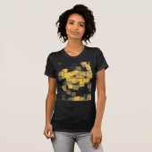 Geometrisch Abstract "Melon" T-shirt (Voorkant volledig)
