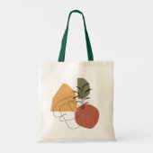 Geometrisch, Abstract, minimaal, modern, pasta tot Tote Bag (Achterkant)