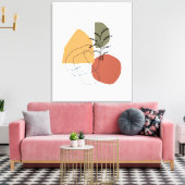 Geometrisch, Abstract, minimaal, modern, pastel Canvas Afdruk (Insitu (Woonkamer))