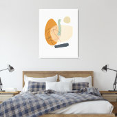 Geometrisch, Abstract, minimaal, modern, pastel Canvas Afdruk (Insitu (Slaapkamer))
