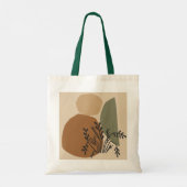 Geometrisch, abstract, minimaal, modern, pastel, t tote bag (Achterkant)
