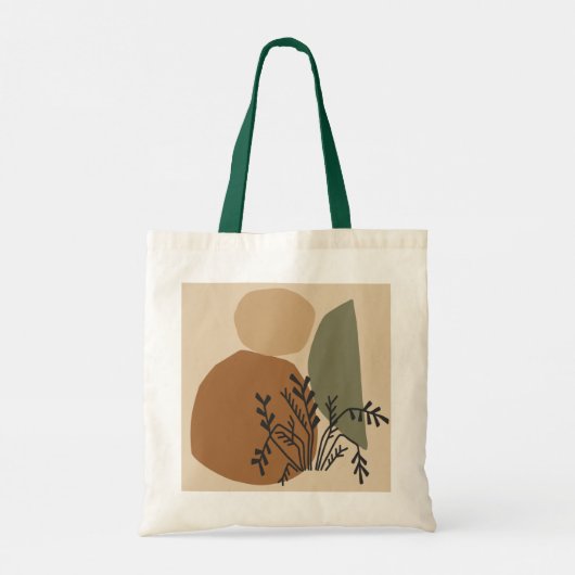Geometrisch, abstract, minimaal, modern, pastel, t tote bag (Achterkant)