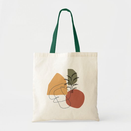 Geometrisch, Abstract, minimaal, modern, pastel Tote Bag (Voorkant)