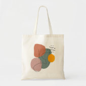 Geometrisch, abstract, minimaal, modern, pastel tote bag (Voorkant)