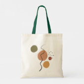 Geometrisch, abstract, minimaal, modern, pastel tote bag (Achterkant)