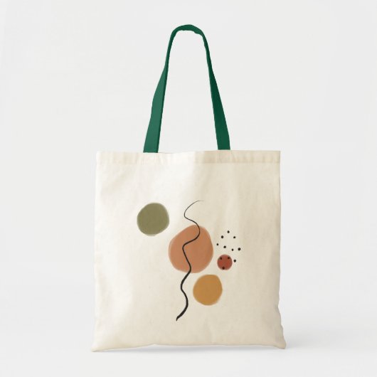 Geometrisch, abstract, minimaal, modern, pastel tote bag (Voorkant)