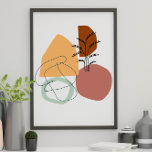 Geometrisch abstract minimaal modern pastelposter poster<br><div class="desc">Geometrische abstracte,  minimale moderne pasteluitrusting</div>