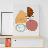 Geometrisch abstract minimaal modern pastelposter poster