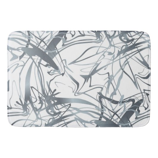 Geometrisch Abstract minimumvormig ontwerp Badmat (Voorkant)