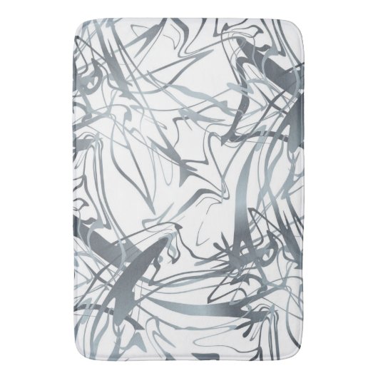 Geometrisch Abstract minimumvormig ontwerp Badmat (Voorkant Verticaal)