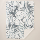 Geometrisch Abstract minimumvormig ontwerp Sherpa Deken (Voorkant)