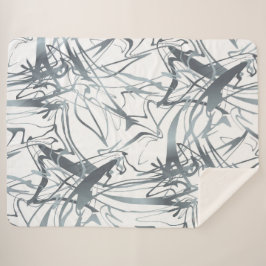 Geometrisch Abstract minimumvormig ontwerp Sherpa Deken