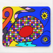 Geometrisch abstract muismat (Voorkant)