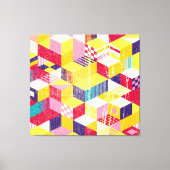 Geometrisch, abstract naadloos ontwerp. canvas afdruk (Voorkant)
