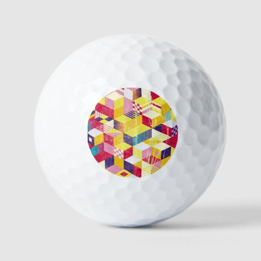 Geometrisch, abstract naadloos  ontwerp. golfballen (Voorkant)