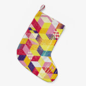 Geometrisch, abstract naadloos  ontwerp. kleine kerstsok (Voorkant (Hangend))