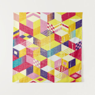Geometrisch, abstract naadloos ontwerp. wandkleed