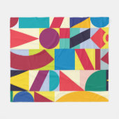 Geometrisch Abstract: naadloos patroon. Fleece Deken (Voorkant (Horizontaal))