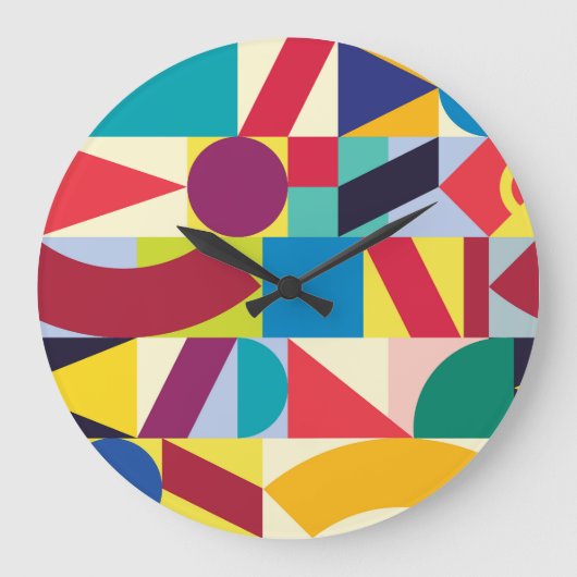 Geometrisch Abstract: naadloos patroon. Grote Klok (Voorkant)