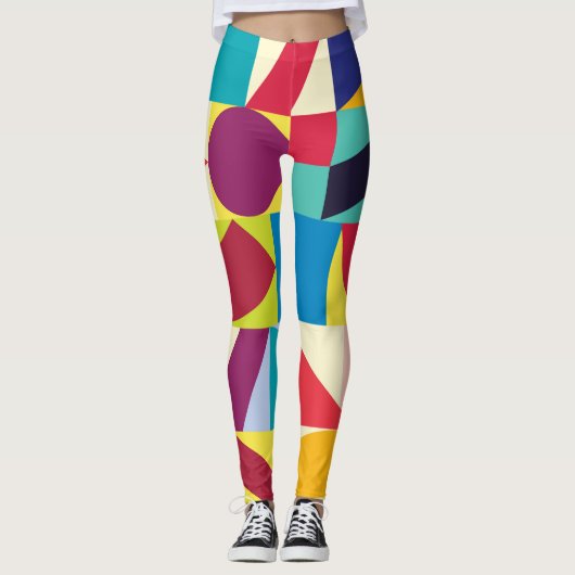 Geometrisch Abstract: naadloos patroon. Leggings (Voorkant)