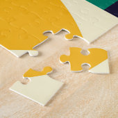 Geometrisch Abstract:  naadloos patroon. Legpuzzel (Zijkant)